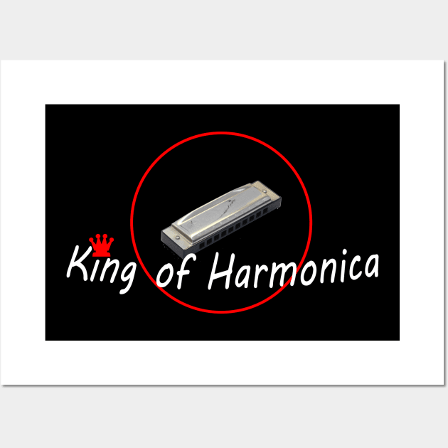 King oof harmonica Wall Art by OnuM2018